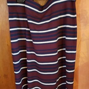 New loft pencil stripped skirt